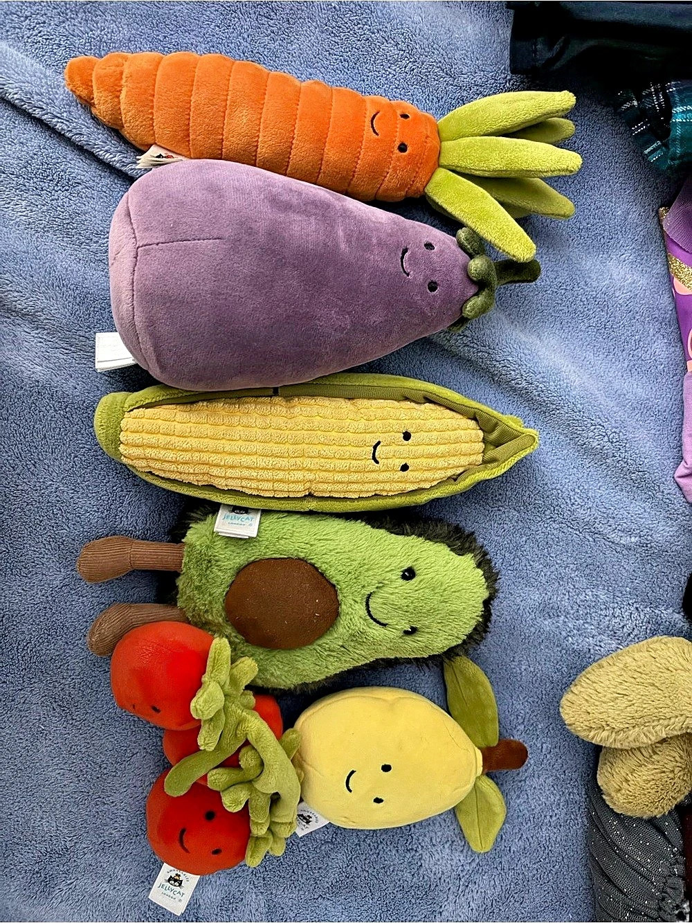 6 Jellycat Amuseable Carrot Stuffed Animal Plush Lot Green & Orange